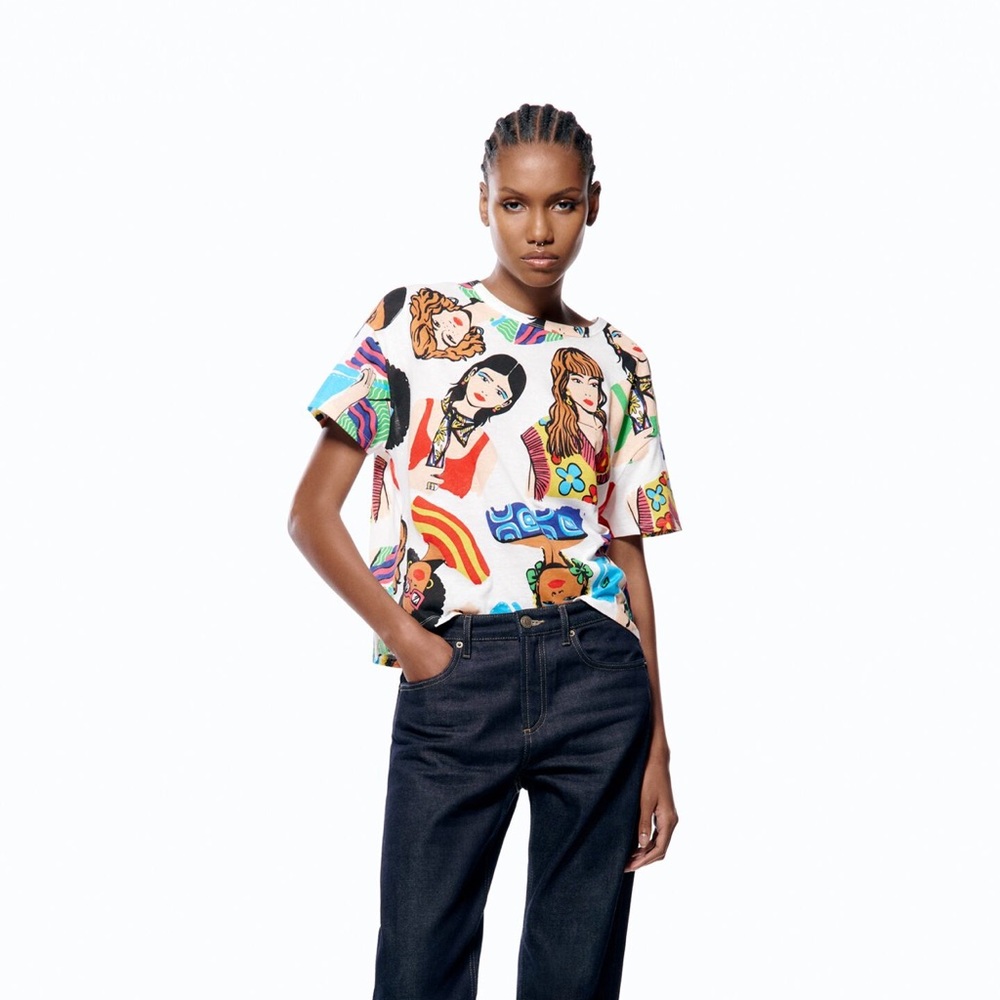 Zara Printed Girl T-Shirt